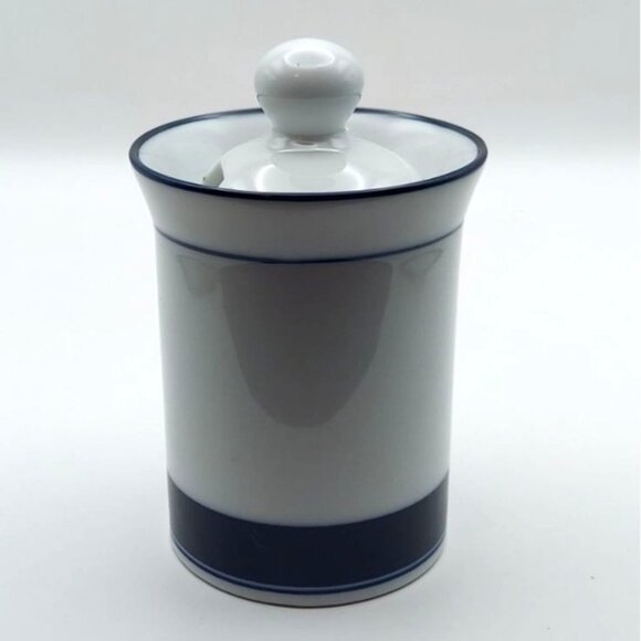 Dansk Concerto Allegro Blue Porcelain Sugar Bowl W/ Lid Minimalist Modern - Picture 3 of 8